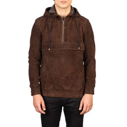 Suede Pullover Jacket